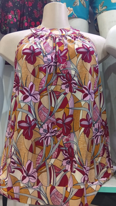 Blusa Regata Floral Estampada - Estilo e Conforto