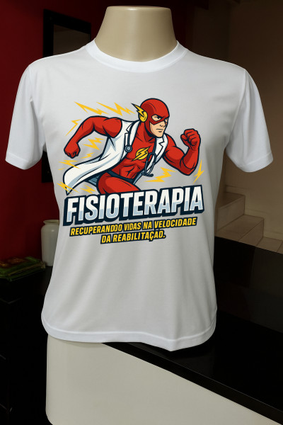 Camiseta Fisioterapia Super-HerÃ³i - Flash