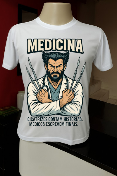 Camiseta Medicina Cicatrizes & Finais