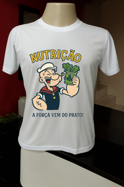 Camiseta NutriÃÂ§ÃÂ£o "ForÃÂ§a do Prato"